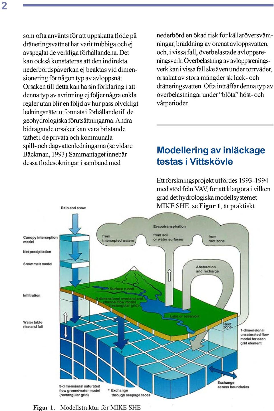 Orsaken till detta kan ha sin förklaring i att denna typ av avrinning ej följer några enkla regler utan blir en följd av hur pass olyckligt ledningsnätet utformats i förhållande till de