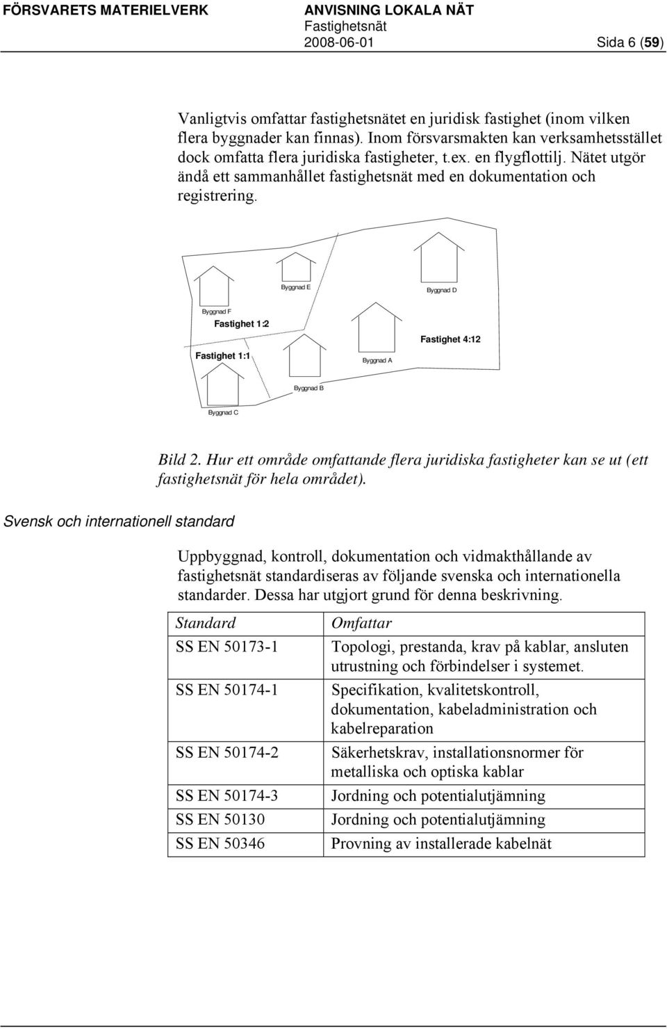 Byggnad E Byggnad D Byggnad F Fastighet 1:2 Fastighet 1:1 Byggnad A Fastighet 4:12 Byggnad B Byggnad C Bild 2.