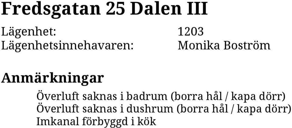 saknas i badrum (borra hål / kapa dörr) Överluft