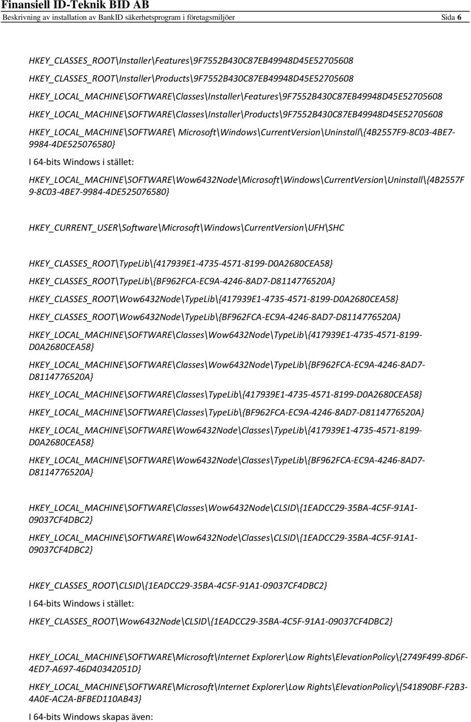 HKEY_LOCAL_MACHINE\SOFTWARE\Classes\Installer\Products\9F7552B430C87EB49948D45E52705608 HKEY_LOCAL_MACHINE\SOFTWARE\ Microsoft\Windows\CurrentVersion\Uninstall\{4B2557F9-8C03-4BE7-9984-4DE525076580}