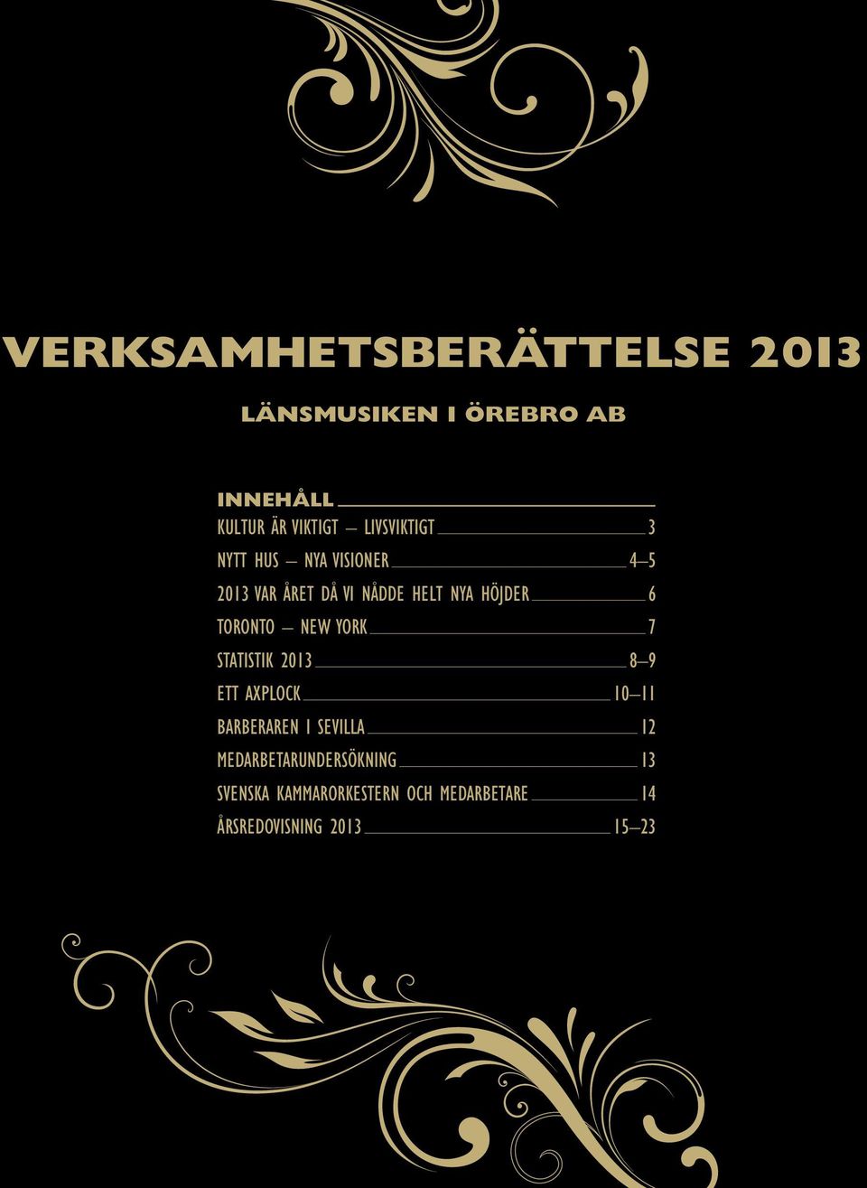 TORONTO NEW YORK 7 STATISTIK 2013 8 9 ETT AXPLOCK 10 11 BARBERAREN I SEVILLA 12