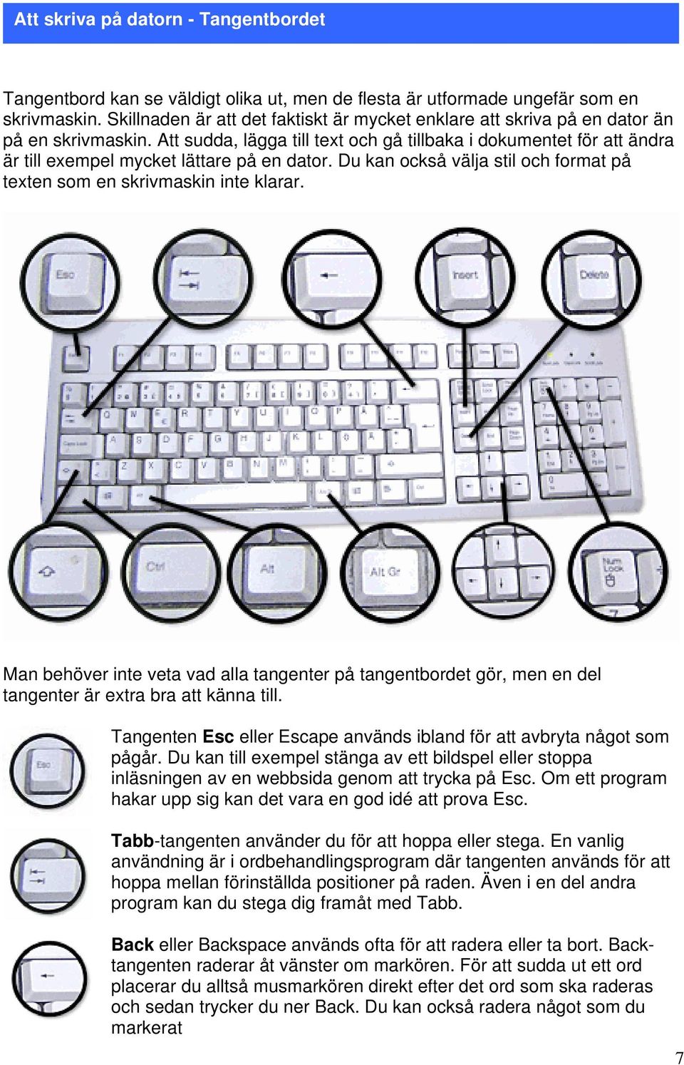 Att sudda, lägga till text och gå tillbaka i dokumentet för att ändra är till exempel mycket lättare på en dator. Du kan också välja stil och format på texten som en skrivmaskin inte klarar.