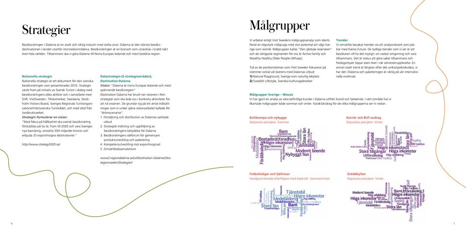 Nationella strategin Nationella strategin är ett dokument för den svenska besöksnäringen som presenterades 2010.