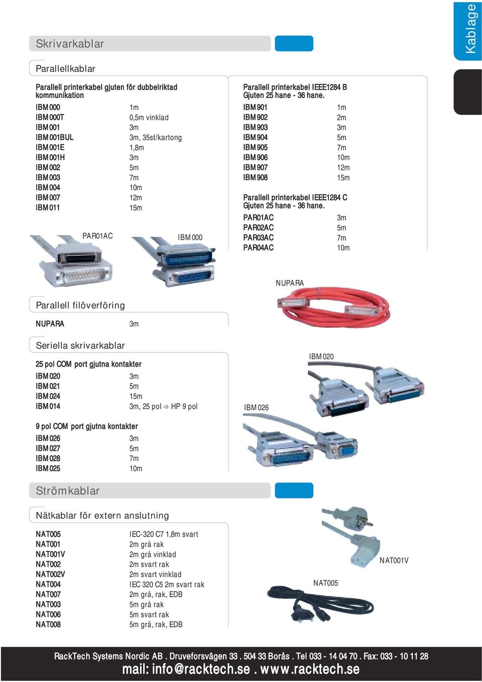 IBM901 IBM902 IBM903 IBM904 IBM905 IBM906 IBM907 IBM908 Parallell printerkabel IEEE1284 C Gjuten 25 hane - 36 hane.