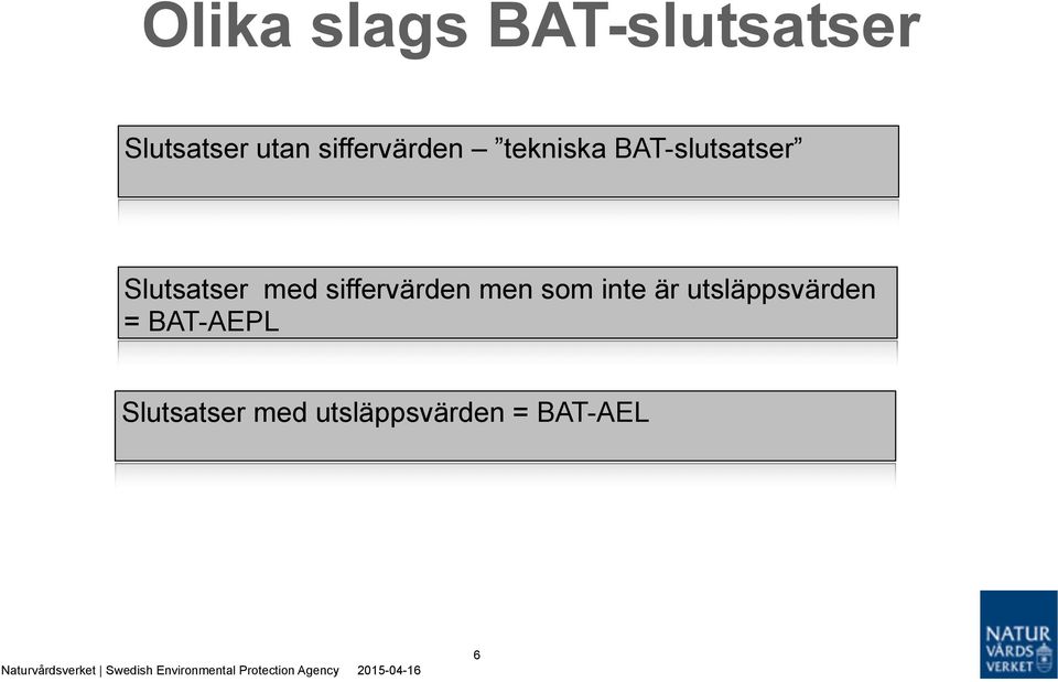 med siffervärden men som inte är utsläppsvärden