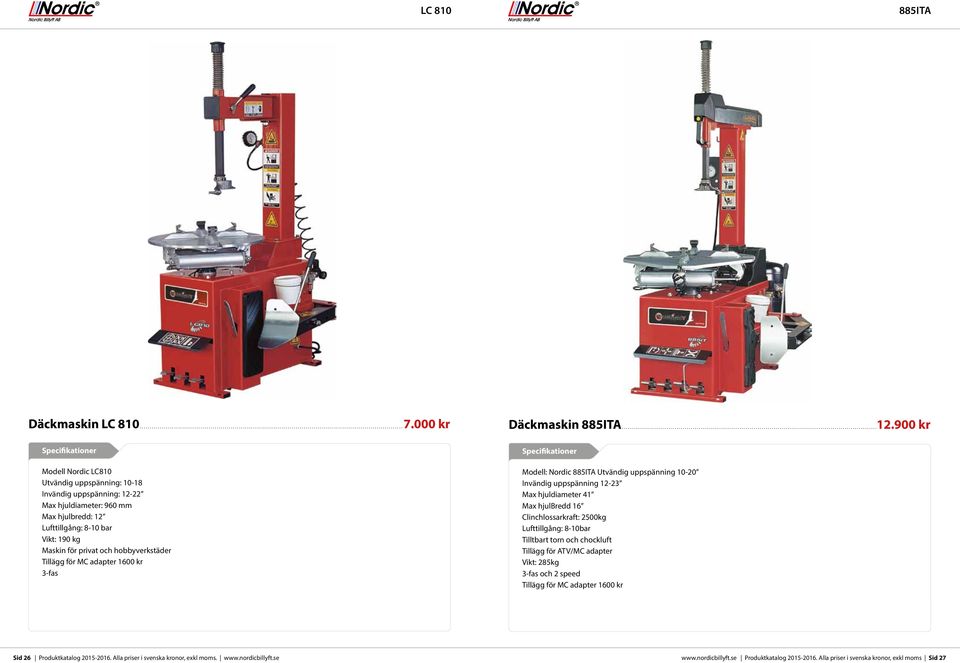 hobbyverkstäder Tillägg för MC adapter 1600 kr 3-fas Däckmaskin 885ITA...12.