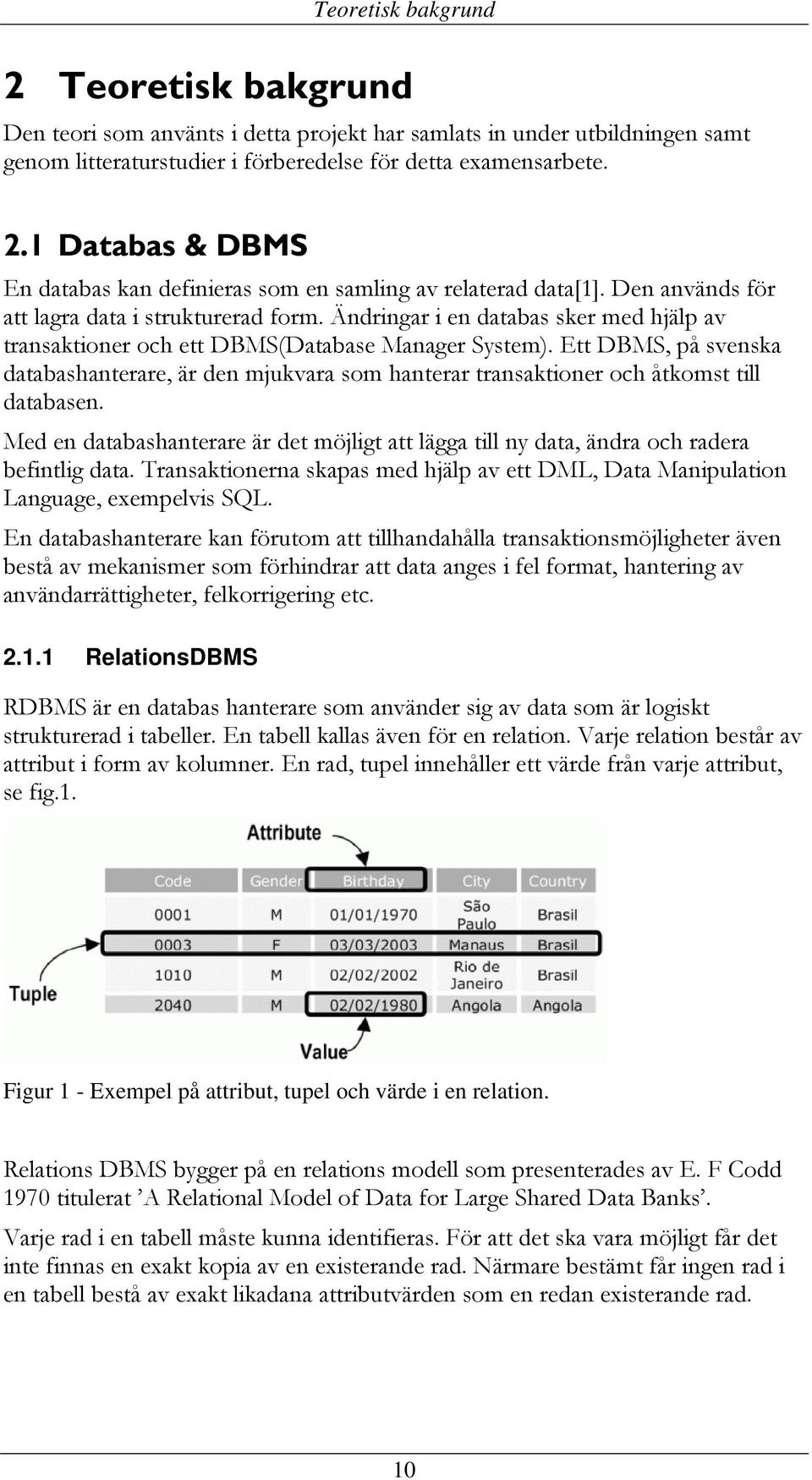 Ett DBMS, på svenska databashanterare, är den mjukvara som hanterar transaktioner och åtkomst till databasen.