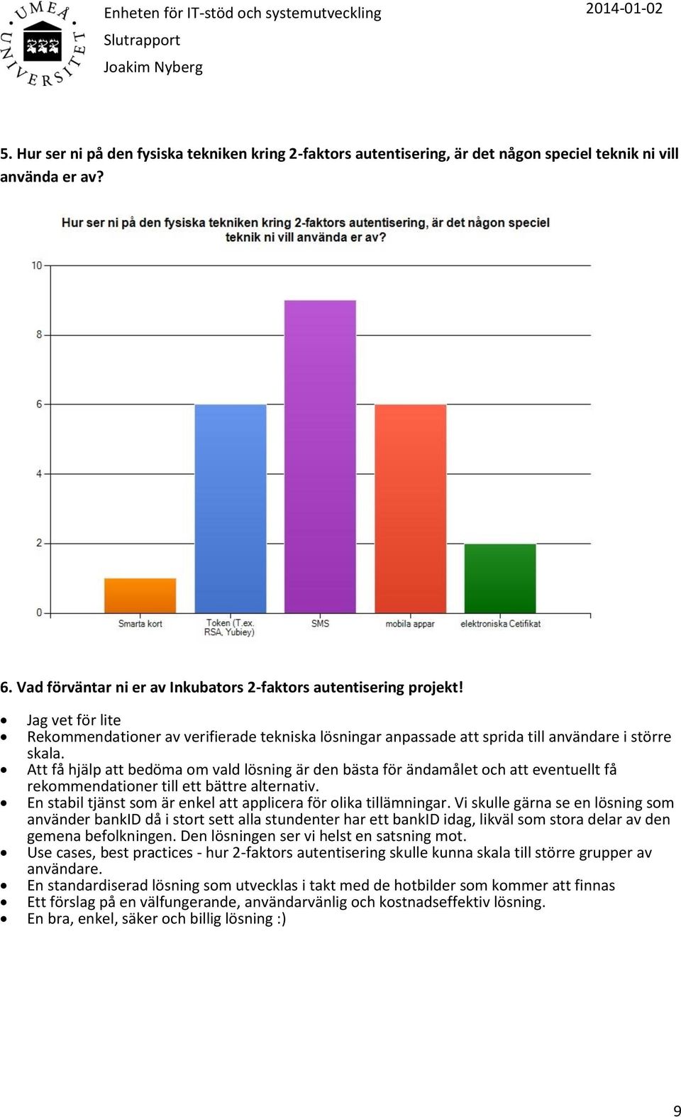 Att få hjälp att bedöma om vald lösning är den bästa för ändamålet och att eventuellt få rekommendationer till ett bättre alternativ.