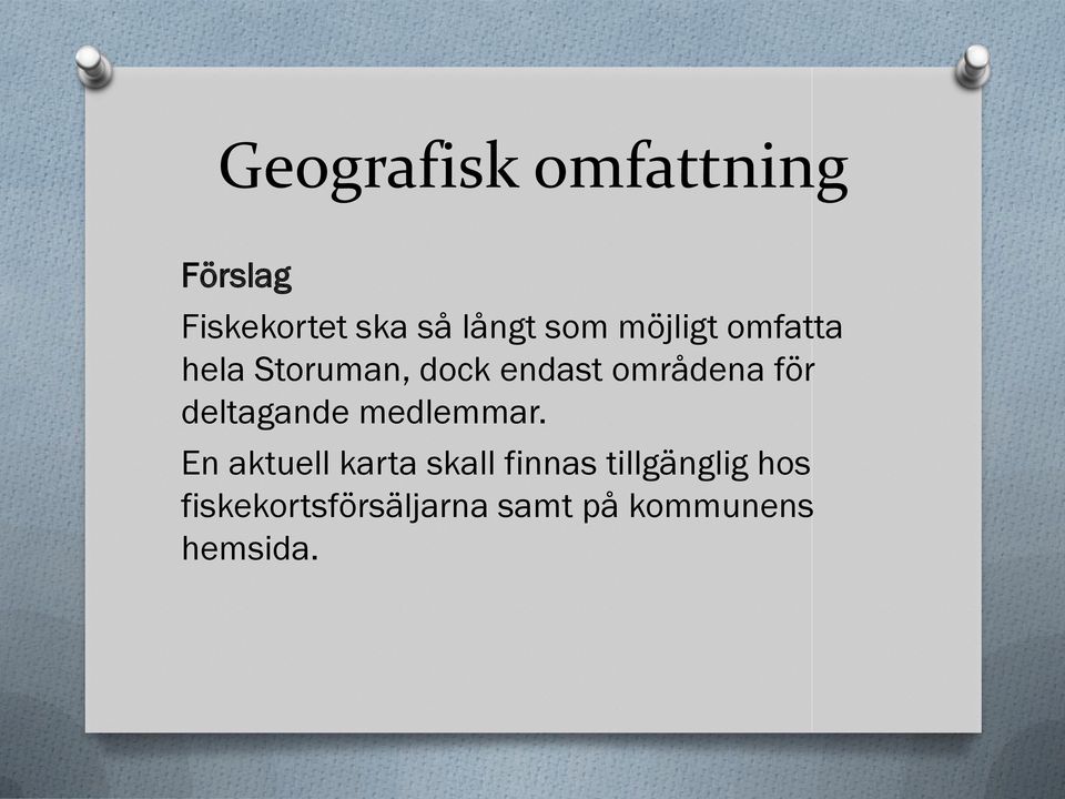 för deltagande medlemmar.