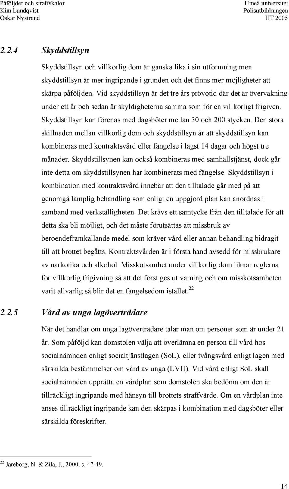 Skyddstillsyn kan förenas med dagsböter mellan 30 och 200 stycken.