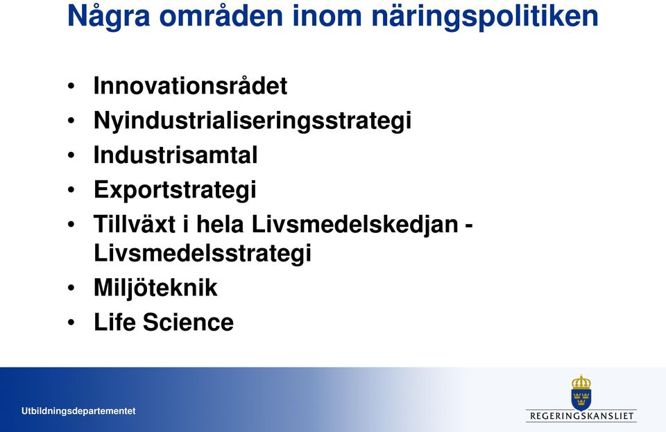 Industrisamtal Exportstrategi Tillväxt i hela