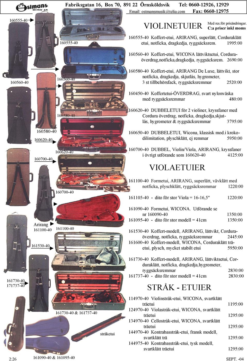 1995:00 160560-40 Koffert-etui, WICONA lättviktsetui, Corduraöverdrag,notficka,dragkedja, ryggsäcksrem.