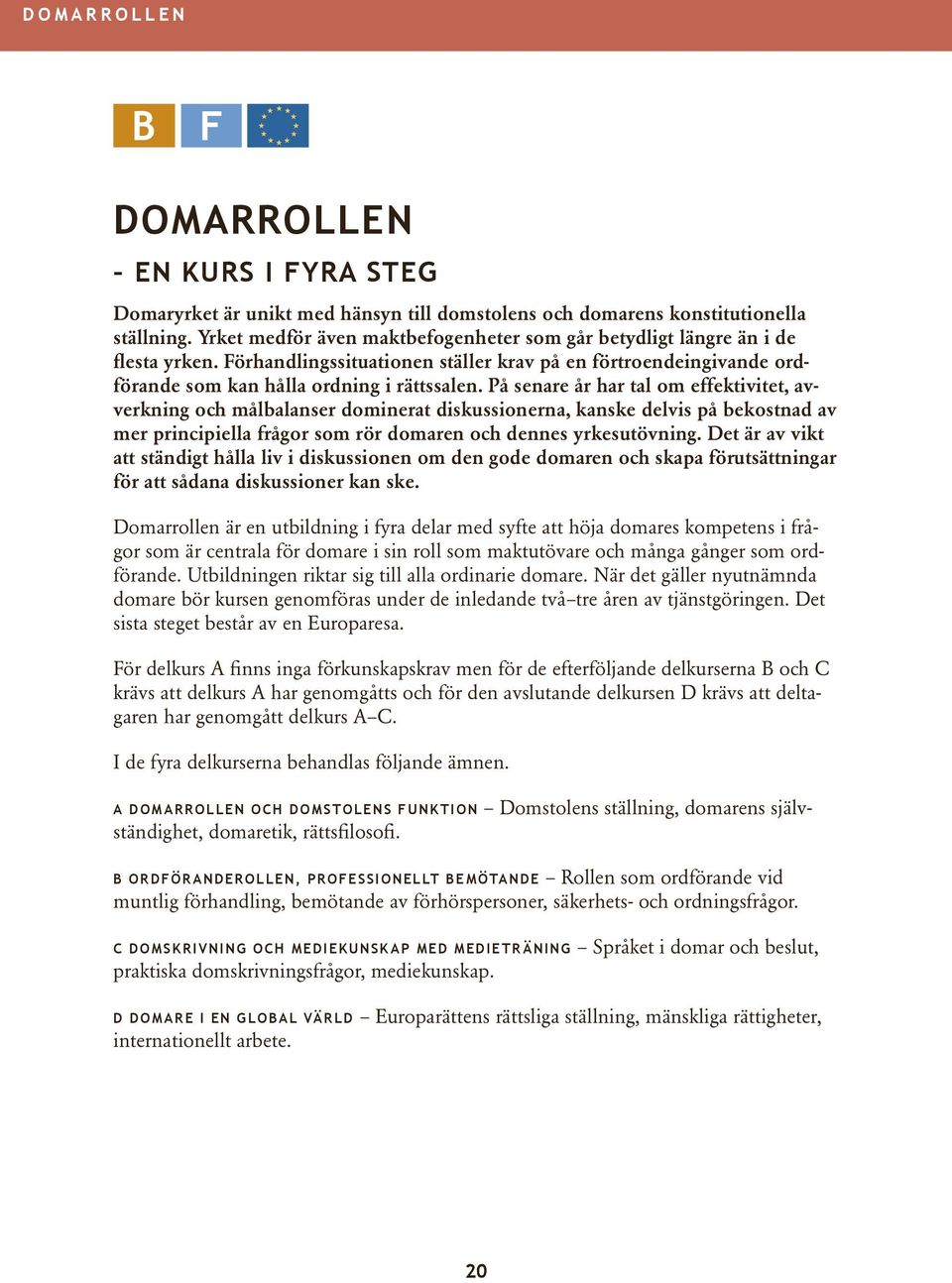 På senare år har tal om effektivitet, avverkning och målbalanser dominerat diskussionerna, kanske delvis på bekostnad av mer principiella frågor som rör domaren och dennes yrkesutövning.