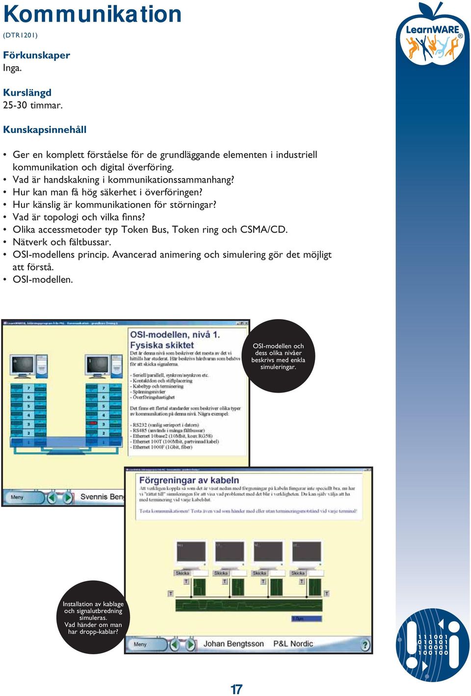 Vad är topologi och vilka fi nns? Olika accessmetoder typ Token Bus, Token ring och CSMA/CD. Nätverk och fältbussar. OSI-modellens princip.