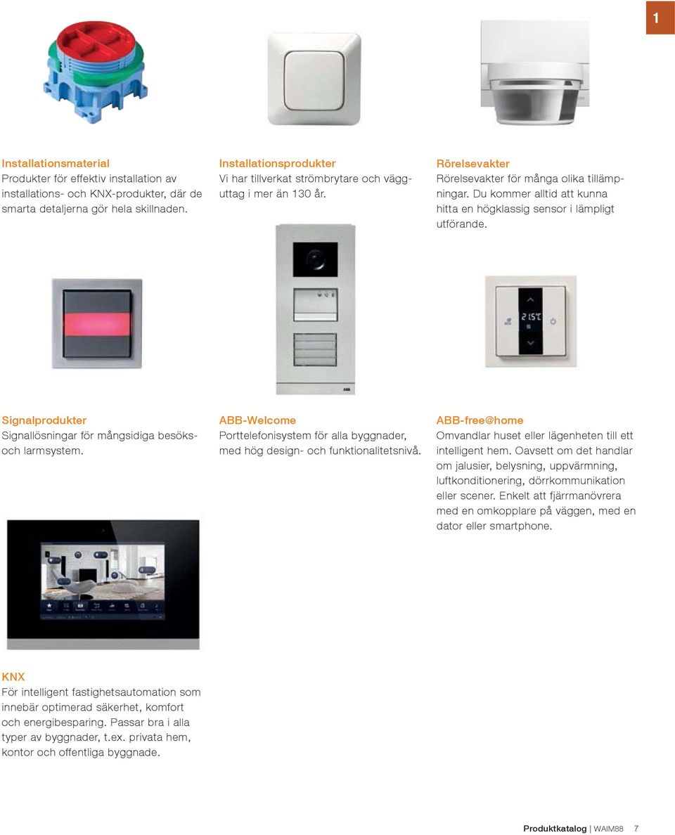 Du kommer alltid att kunna hitta en högklassig sensor i lämpligt utförande. Signalprodukter Signallösningar för mångsidiga besöksoch larmsystem.