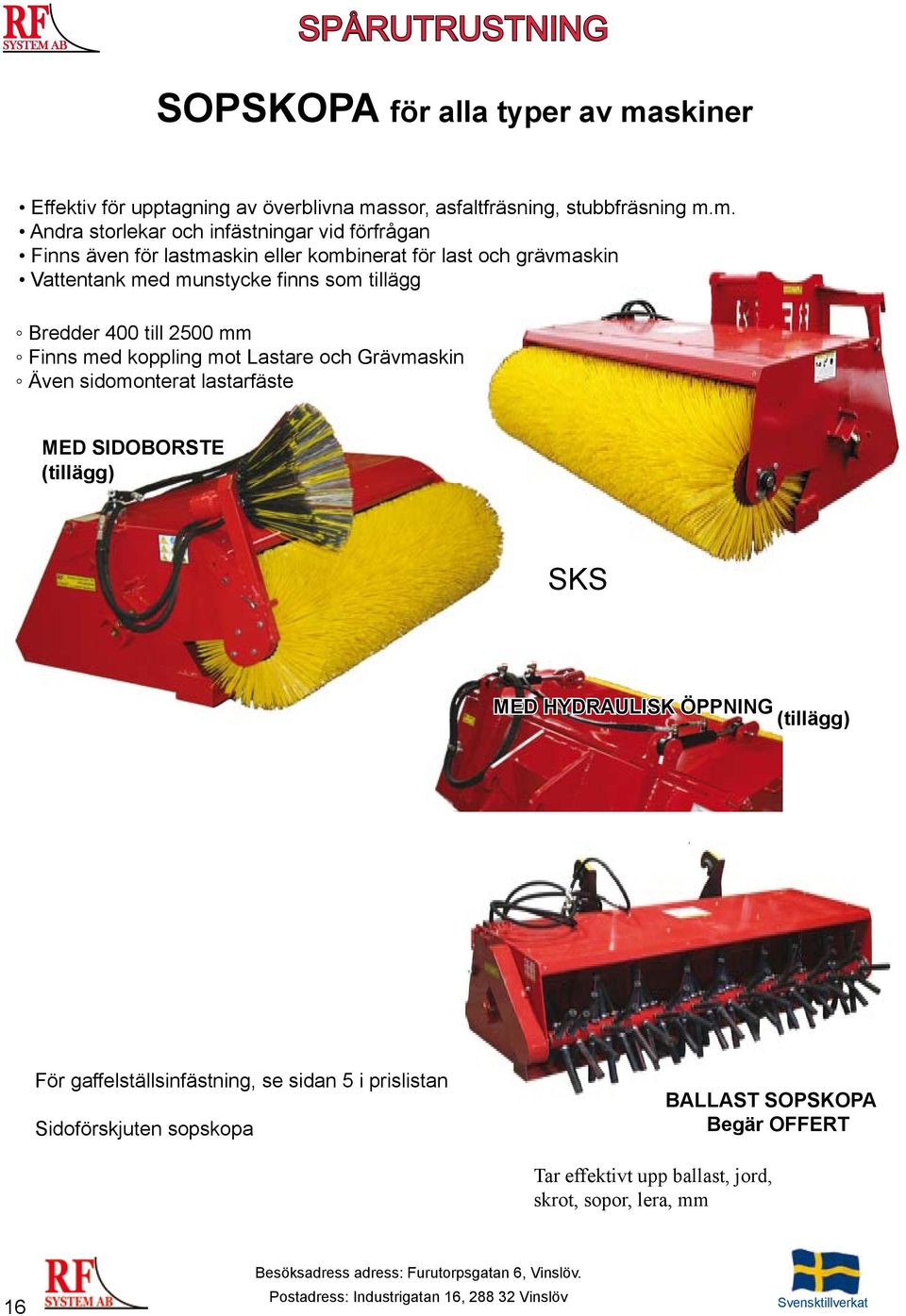 ssor, asfaltfräsning, stubbfräsning m.