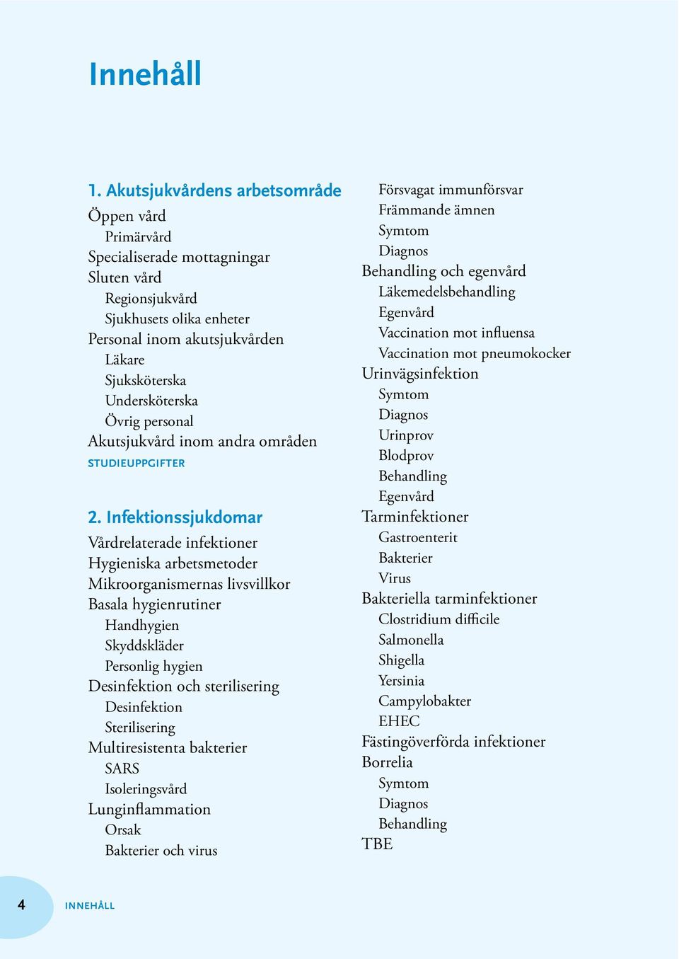 Övrig personal Akutsjukvård inom andra områden 2.