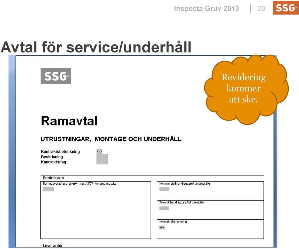 service/underhåll