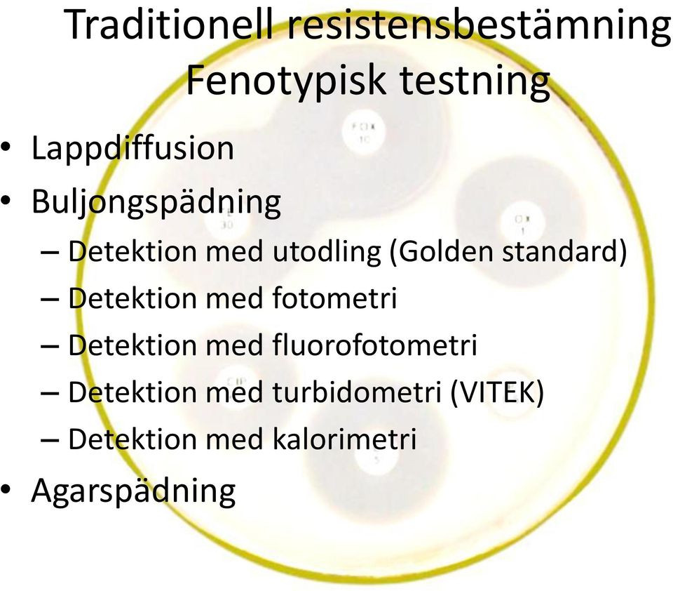 standard) Detektion med fotometri Detektion med