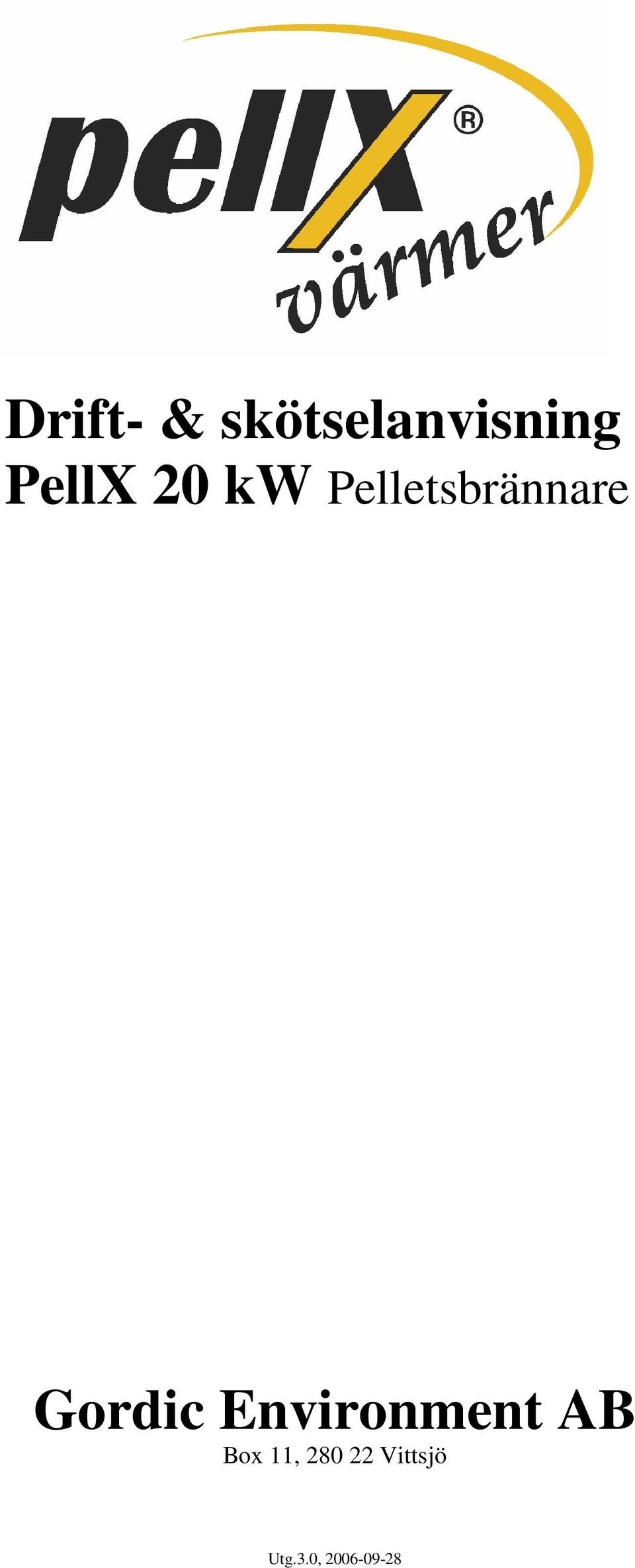 20 kw Pelletsbrännare