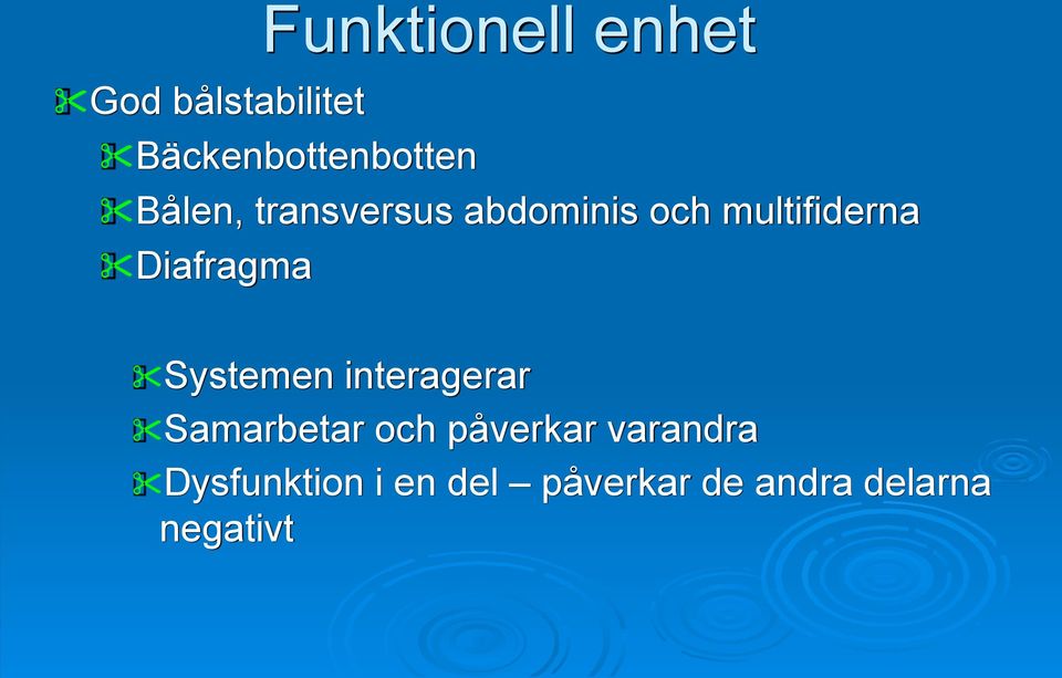 Diafragma Systemen interagerar Samarbetar och påverkar