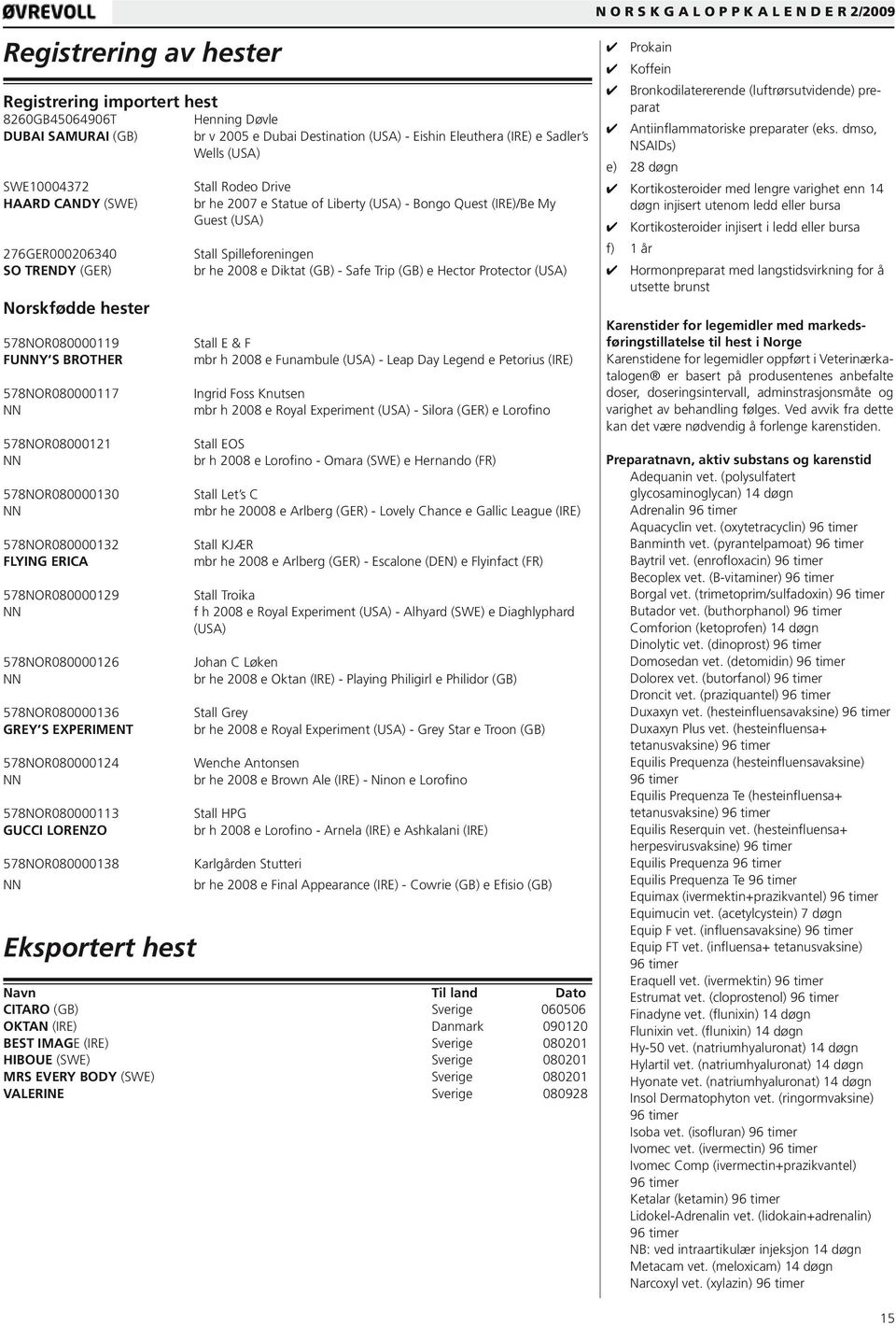 578NOR080000132 Flying Erica 578NOR080000129 NN 578NOR080000126 NN 578NOR080000136 Grey s Experiment 578NOR080000124 NN 578NOR080000113 Gucci Lorenzo 578NOR080000138 NN Eksportert hest Stall Rodeo