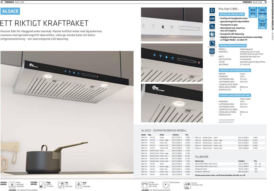 D GLASTOUCH PERIODISK UTSUGNING BREDD 60 cm 90 cm 2 000:- Kraftig och tystgående motor Igensättningsfritt labyrintfilter Touchpanel av glas hjulet kan enkelt tas loss och rengöras Energisnål