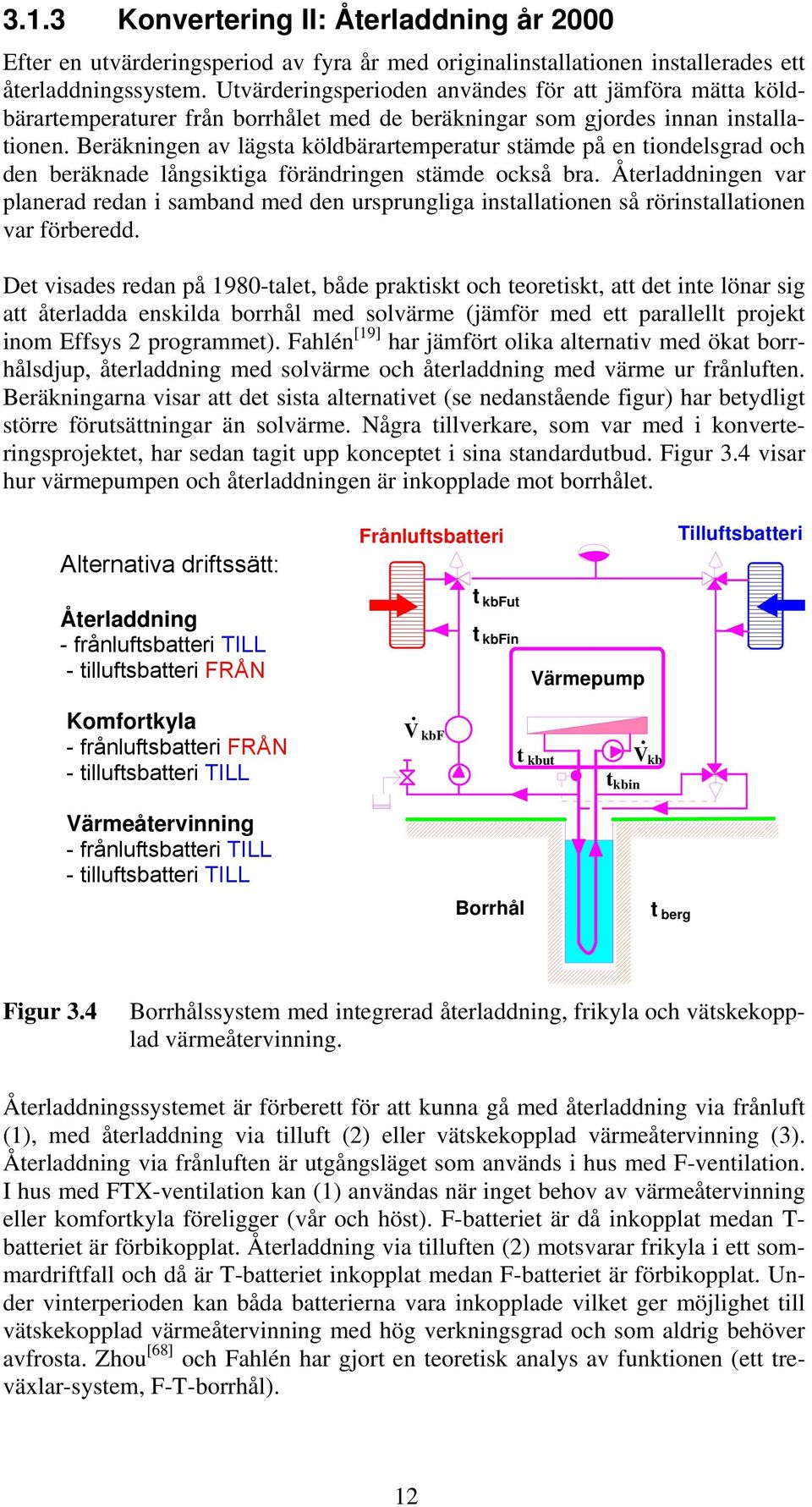 Beräkningen av lägsta köldbärartemperatur stämde på en tiondelsgrad och den beräknade långsiktiga förändringen stämde också bra.