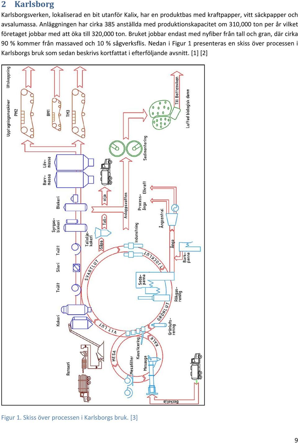 Bruket jobbar endast med nyfiber från tall och gran, där cirka 90 % kommer från massaved och 10 % sågverksflis.