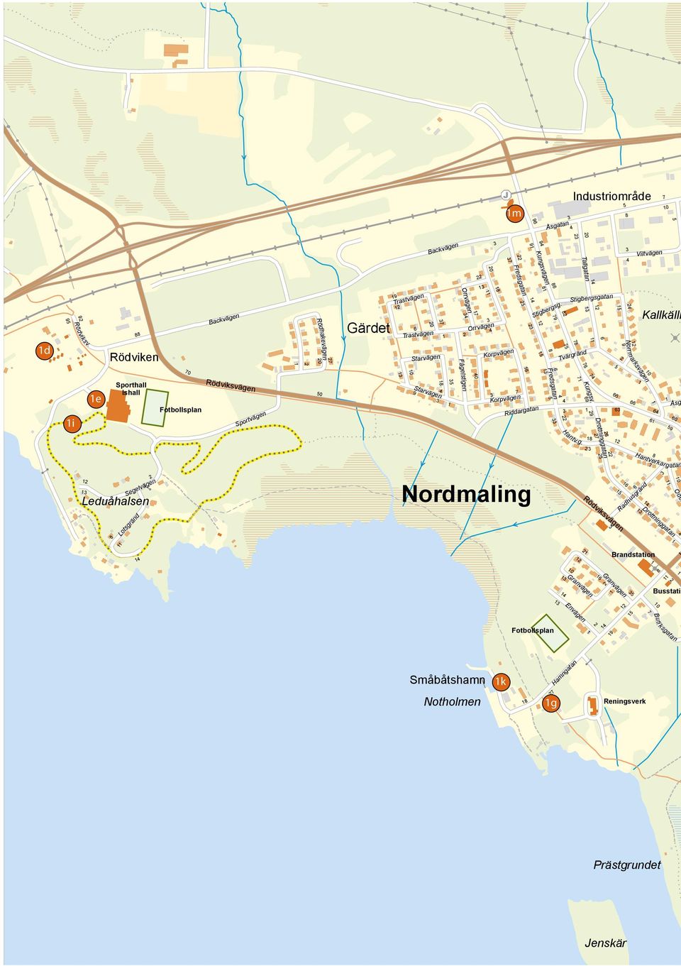 0 Envägen Drottninggatan Norrm arksvägen 9 0 Hantverkarg atan Rödviks v. Segelvägen 0 Backvägen 9 9 Kungsv. Brandstation 0 0 Riddargatan 9 Stigbergsg.