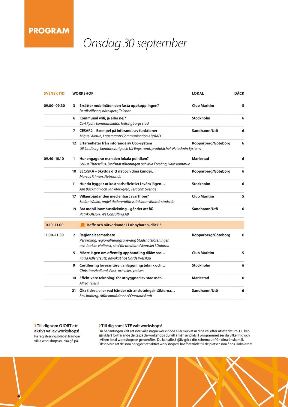 OSS-system kopparberg/göteborg 6 Ulf Lindberg, kundansvarig och Ulf Engstrand, produktchef, Netadmin Systems 09.40 10.10 1 Hur engagerar man den lokala politiken?