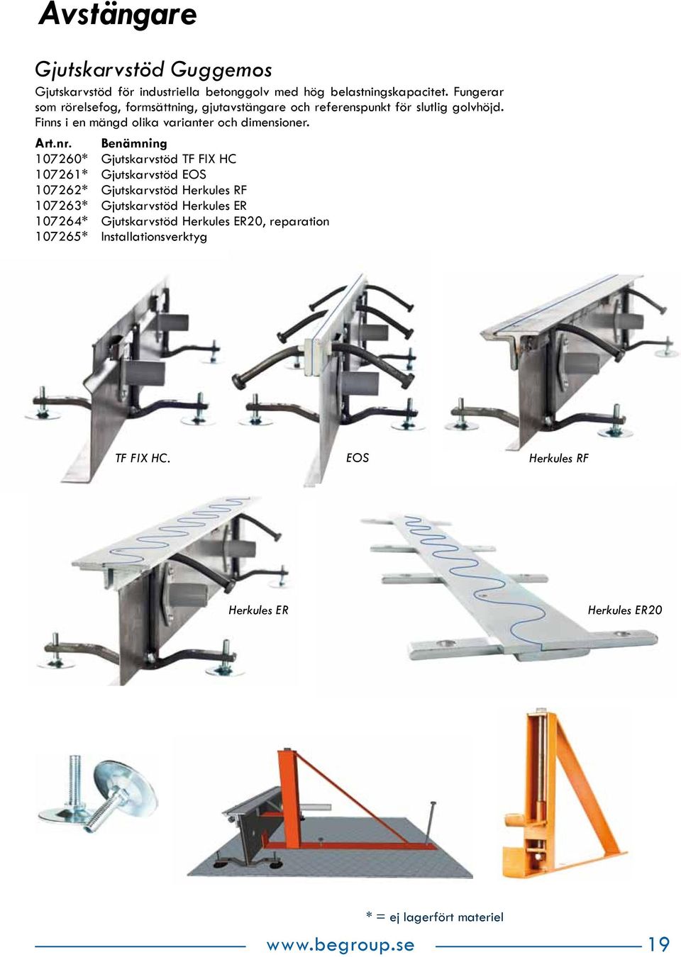 Finns i en mängd olika varianter och dimensioner. Art.nr.