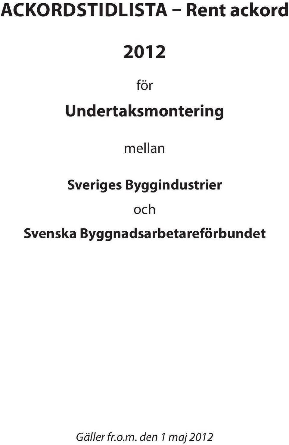 Byggindustrier och Svenska