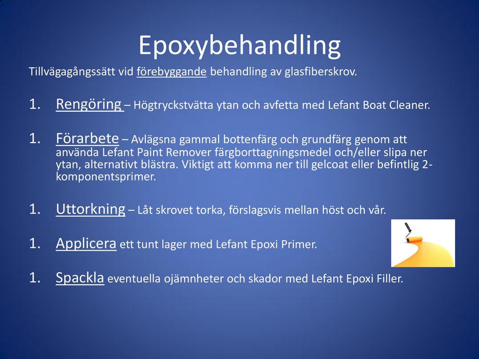 Förarbete Avlägsna gammal bottenfärg och grundfärg genom att använda Lefant Paint Remover färgborttagningsmedel och/eller slipa ner ytan,