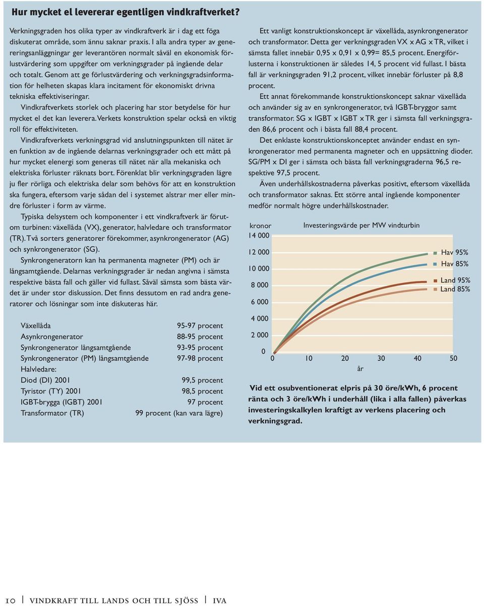 Genom att ge förlustvärdering och verkningsgradsinformation för helheten skapas klara incitament för ekonomiskt drivna tekniska effektiviseringar.