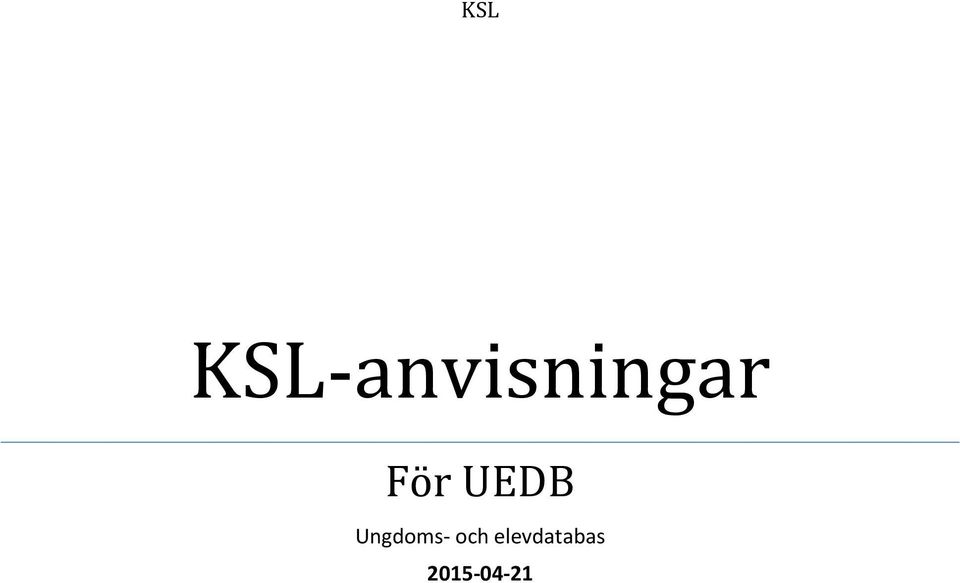 För UEDB