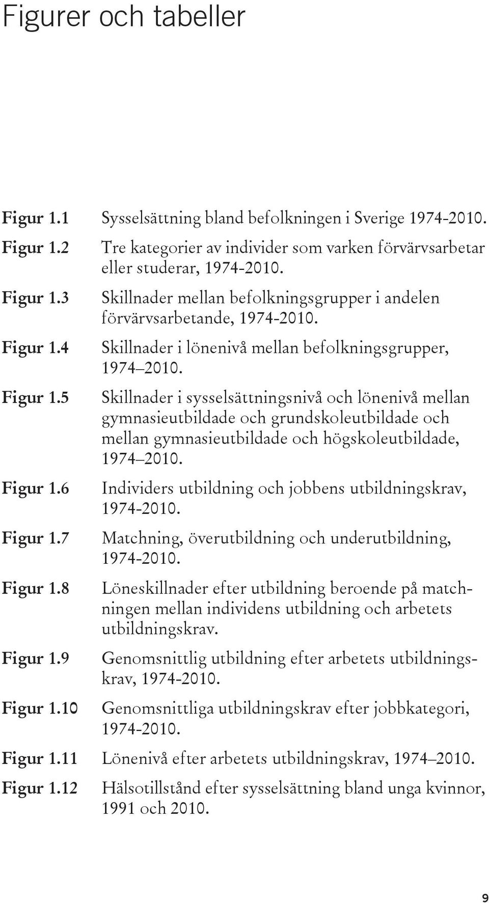 Skillnader i lönenivå mellan befolkningsgrupper, 1974 2010.