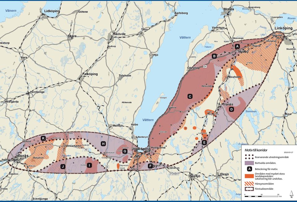 Hålaveden Gripen- berg Säby Svartån Tranås D Sommen Kisa Ätran Ätran Mullsjö Habo Vättern Svartån 32 Timmele Skärstad Lommaryd Sandared iskan iskan Viskafors Fristad Gingri Borås Målsryd K Dalsjöfors