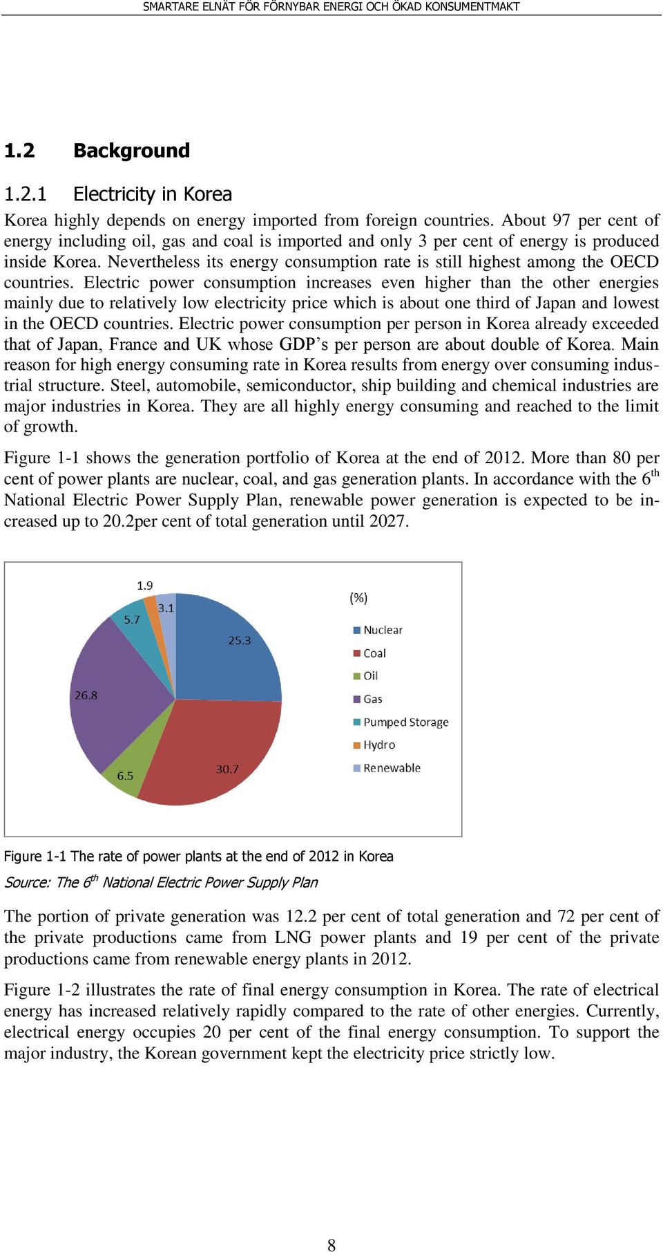 Nevertheless its energy consumption rate is still highest among the OECD countries.