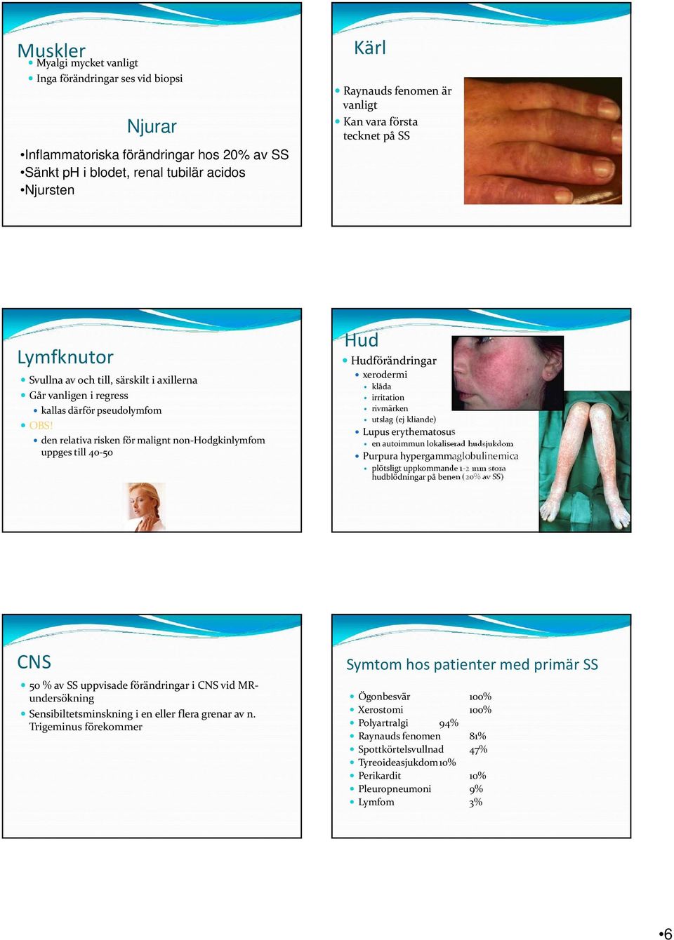 den relativa risken för malignt non-hodgkinlymfom uppges till 40-50 Hud Hudförändringar xerodermi klåda irritation rivmärken utslag (ej kliande) Lupus erythematosus en autoimmun lokaliserad