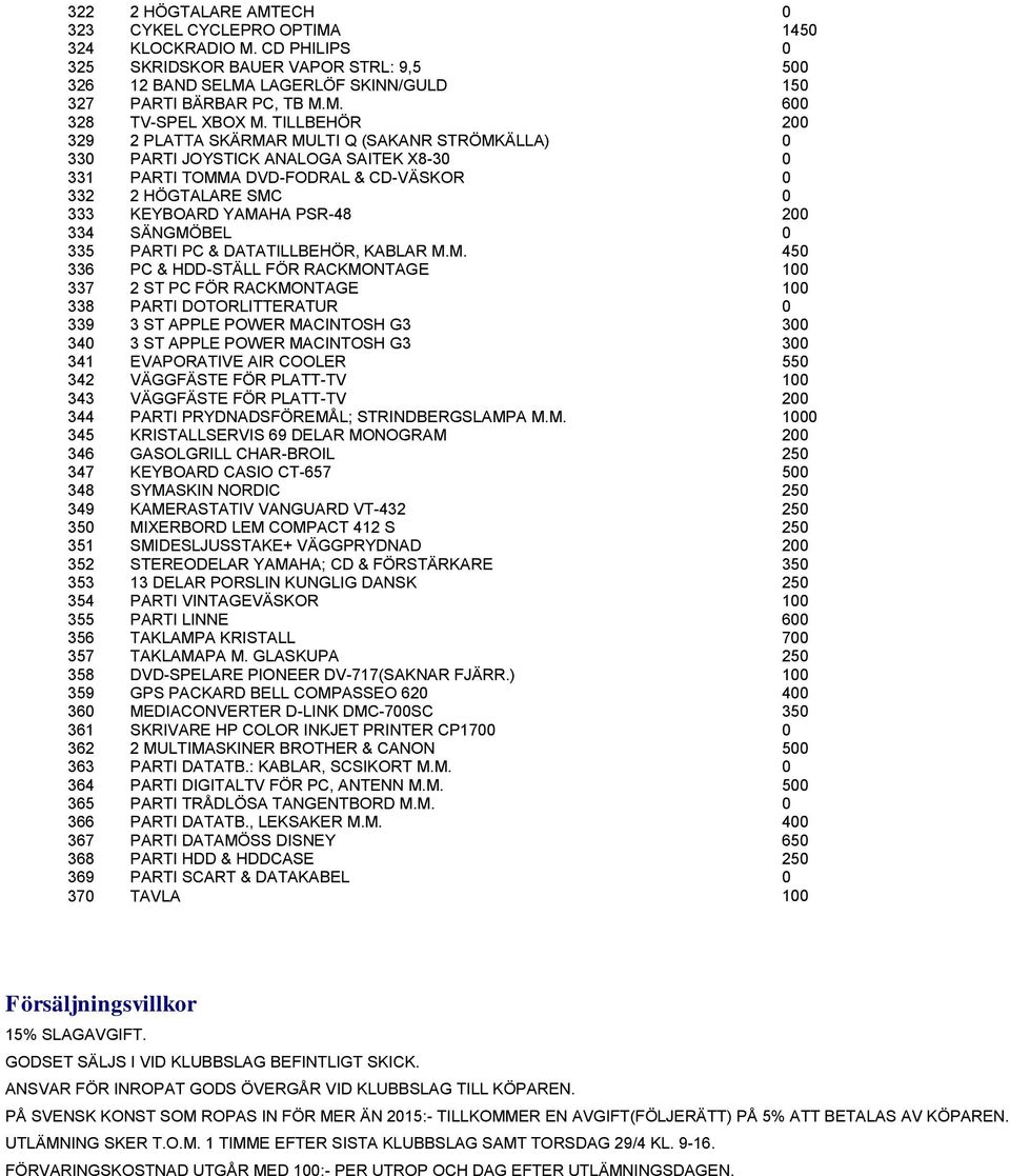 335 PARTI PC & DATATILLBEHÖR, KABLAR M.