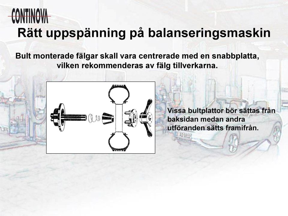 rekommenderas av fälg tillverkarna.