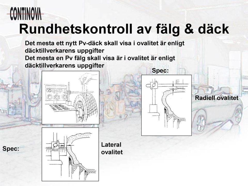 Det mesta en Pv fälg skall visa är i ovalitet är enligt