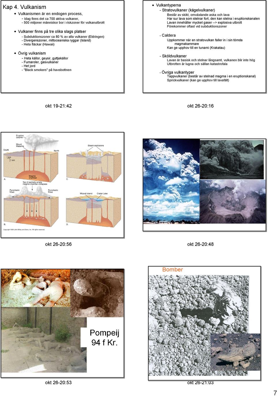 ca 80 % av alla vulkaner (Eldringen) Divergenszoner, mittoceaniska ryggar (Island) Heta fläckar (Hawaii) Övrig vulkanism Heta källor, geysir, gyttjekällor Fumaroler, gasvulkaner Het jord "Black