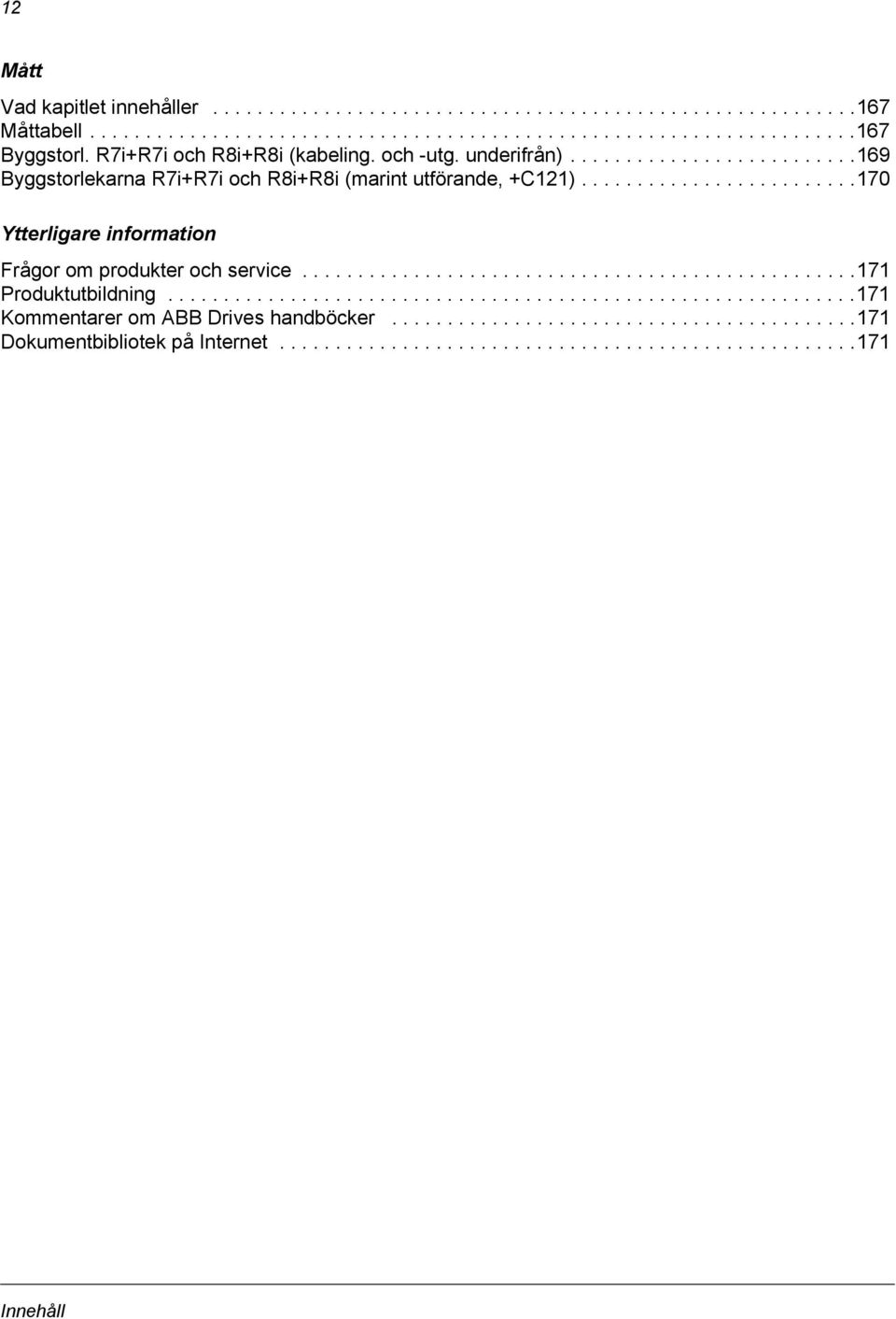 ........................170 Ytterligare information Frågor om produkter och service..................................................171 Produktutbildning.