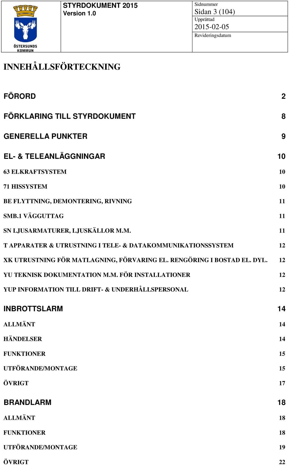 RENGÖRING I BOSTAD EL. DYL. 12 YU TEKNISK DOKUME