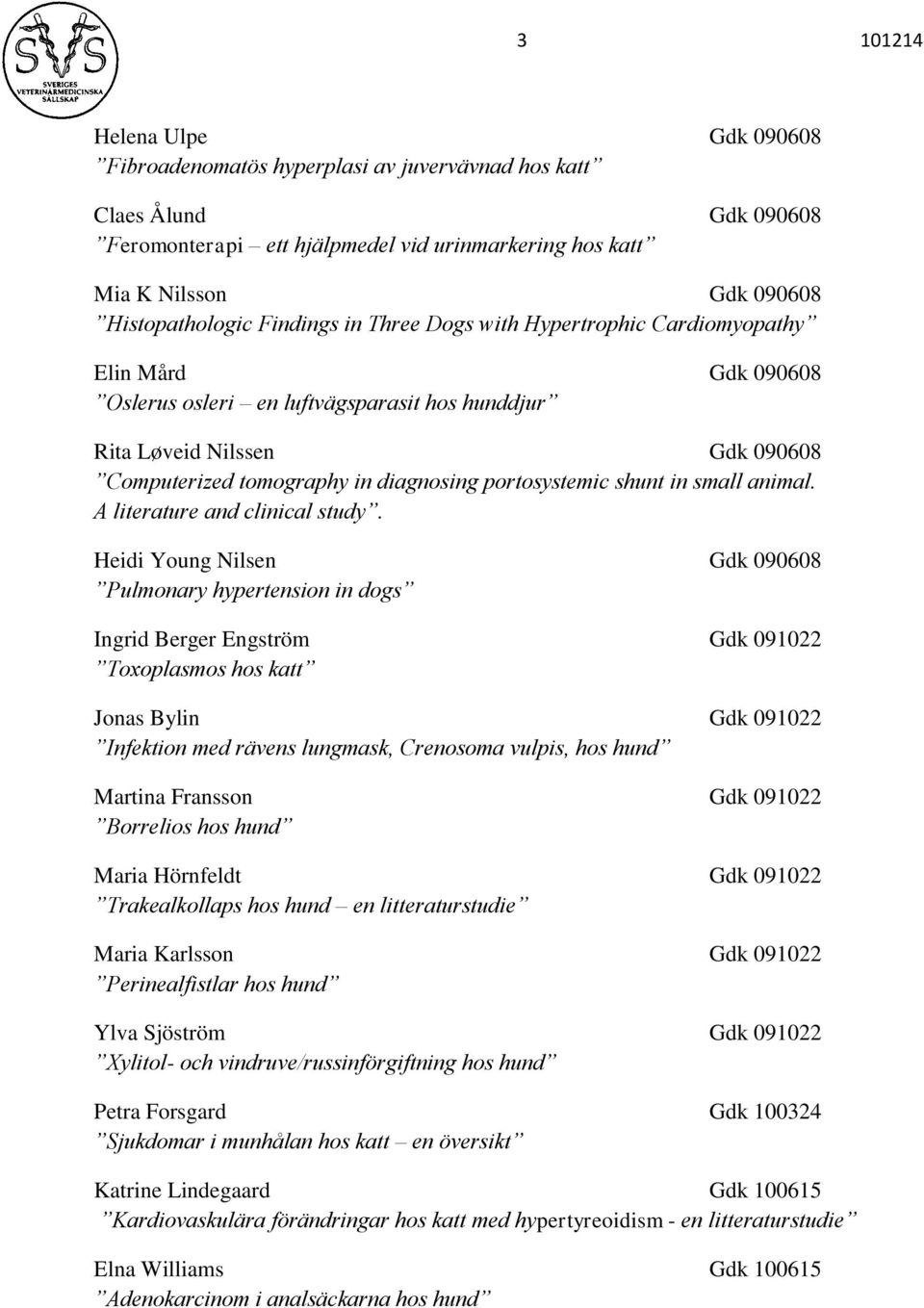 diagnosing portosystemic shunt in small animal. A literature and clinical study.