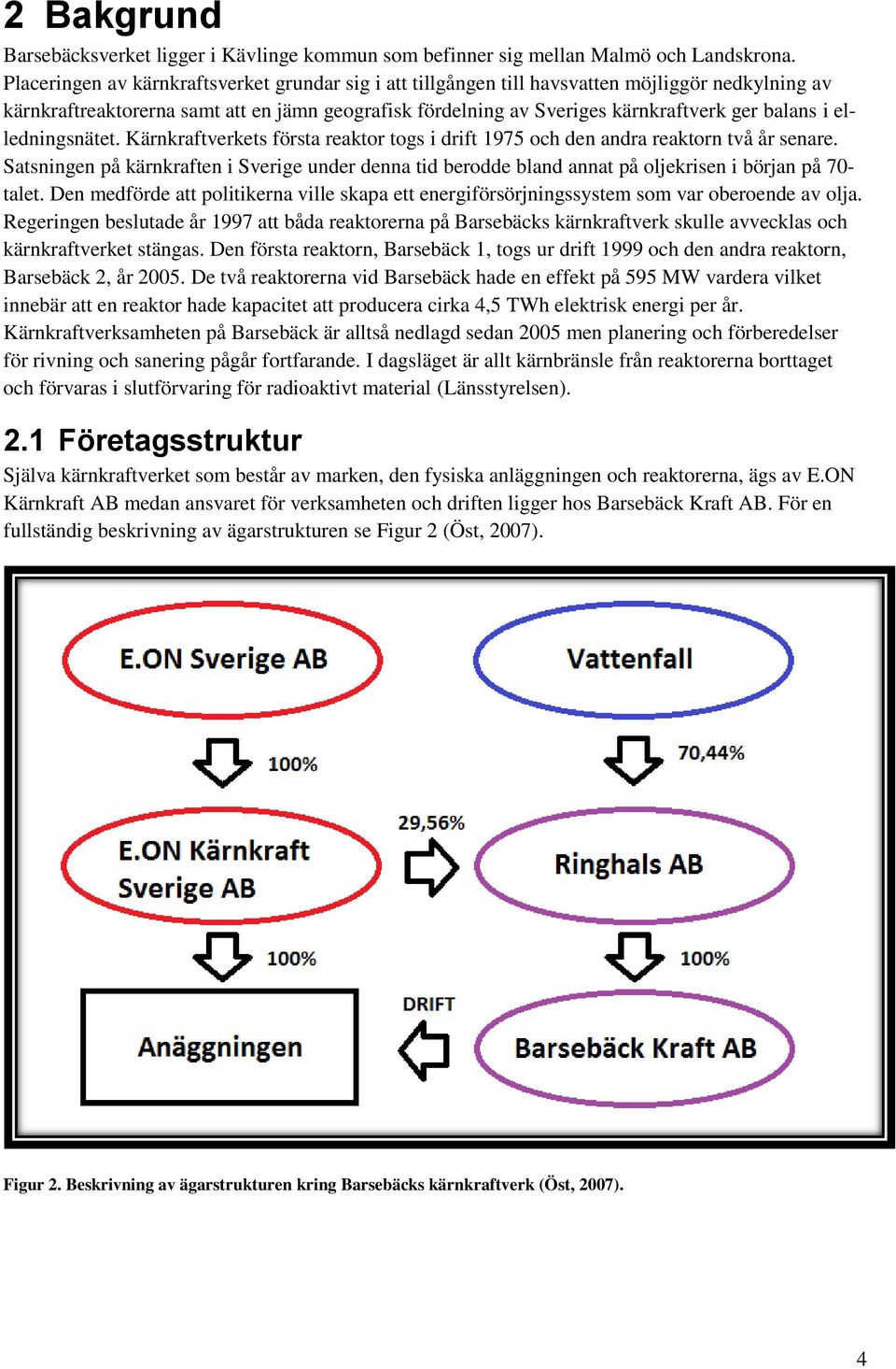 elledningsnätet. Kärnkraftverkets första reaktor togs i drift 1975 och den andra reaktorn två år senare.