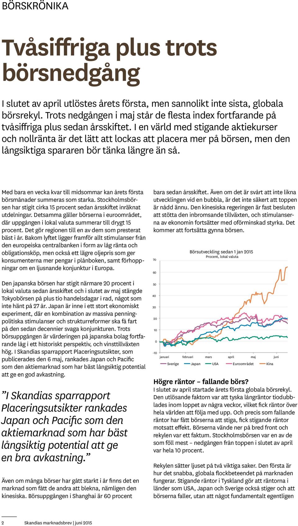 I en värld med stigande aktiekurser och nollränta är det lätt att lockas att placera mer på börsen, men den långsiktiga spararen bör tänka längre än så.