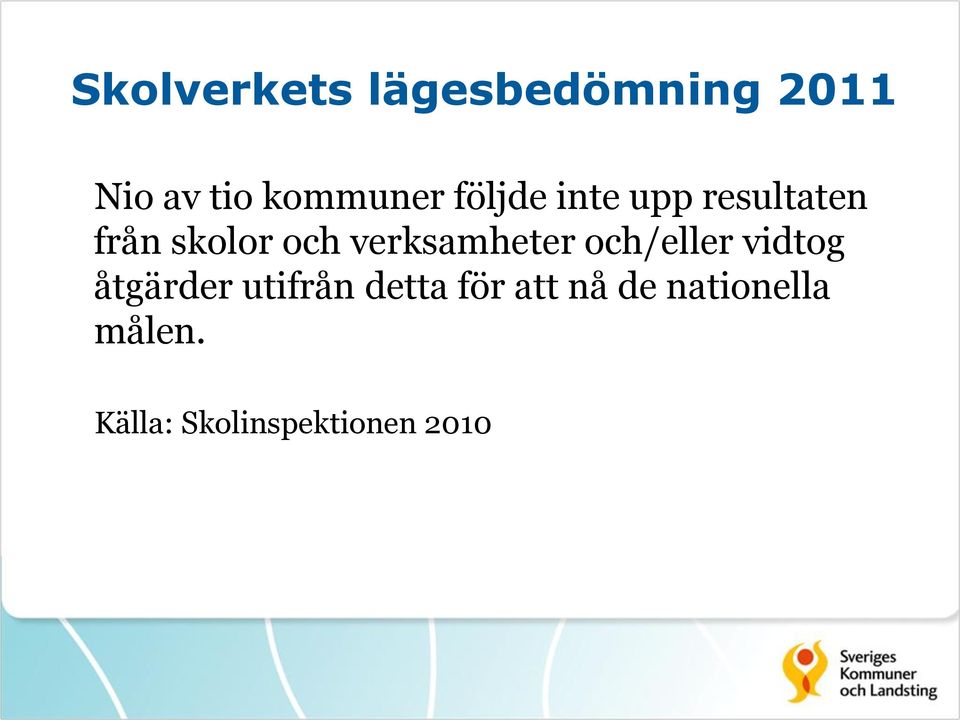 verksamheter och/eller vidtog åtgärder utifrån